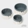A set of handmade interior baskets LadOM, round, 3 pcs, size: 15 × 15 × 9 cm, 19 × 19 × 10 cm, 23 × 23 × 11 cm
