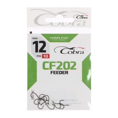 Hooks Cobra Feeder, series CF202, No. 12, 10 pcs.