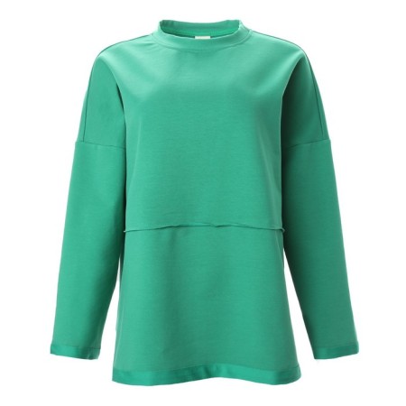 Female sweatshirt Minaku: Casual Collection Color Green, Rr. 48-6