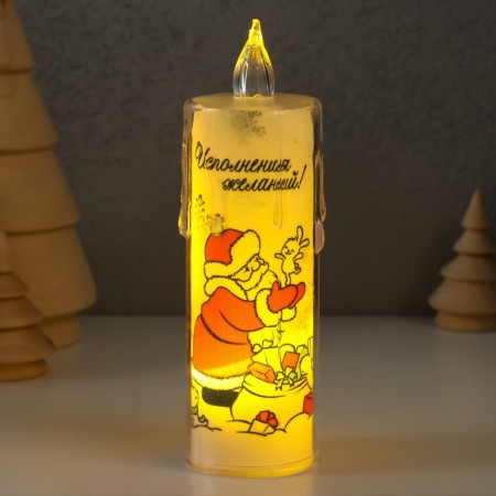 Ночник "Свеча" (Исполнения желаний) 3хLR1130 3,8х3,8х12см