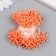 Stamens for flowers "droplets gloss Orange" set 300 pcs length 6 cm