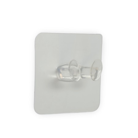Holder with an adhesive surface of the tundra, 60x60 mm, for a fork, transparent-31