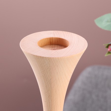 Candlestick, model No. 3, 9 x 34 cm, beech-2