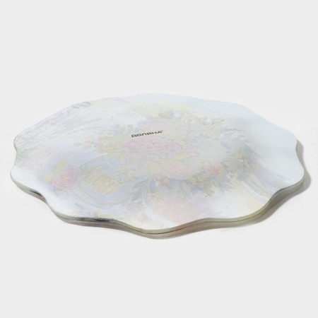 Glass plate "Spring Romance", D = 20 cm-2