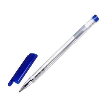 Ballic handle 1.0 mm, blue rod, transparent triangular body, blue cap.-1