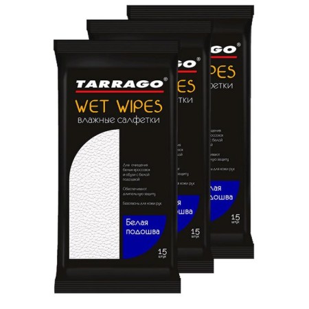 Wipes wet tarrago for white sole, 15 pcs.