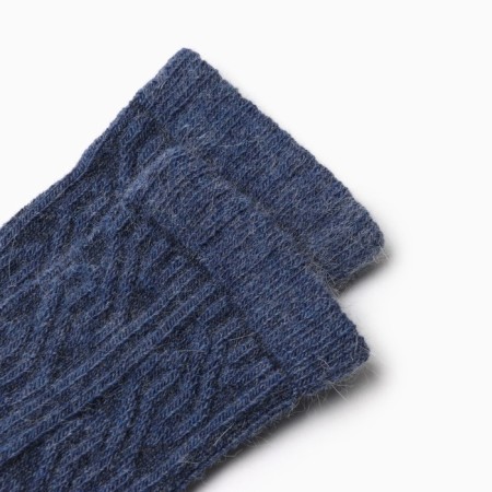 Women's socks, indigo melange, size 25-27-1