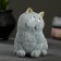 Figure "Cat sits" gray-blue, 10x9x11cm