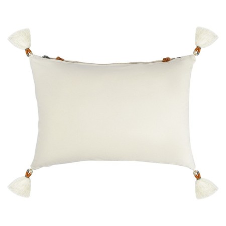 Decorative pillow with fringe and embroidery Abstract Play Ethnic, size 30x45 cm-3