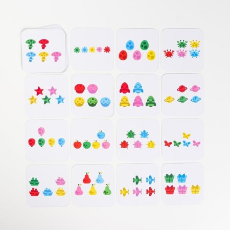 Board game "Funny Cubes" with wooden investments-2