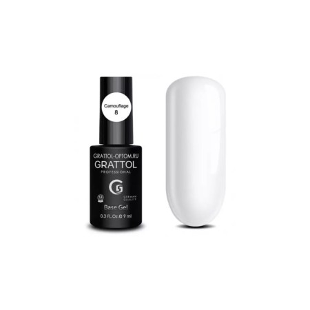 Camouflage base Grattol No. 8, 9 ml