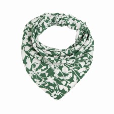 Textile scarf, green color, size 70x70