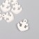 Decor for creativity Polystone "Anchor" White set 6 pcs 2.8x3.2 cm