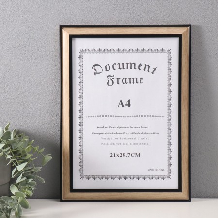 Photo frame plastic format A4 "Crassic. Wood" Beige 24.8x33.5 cm
