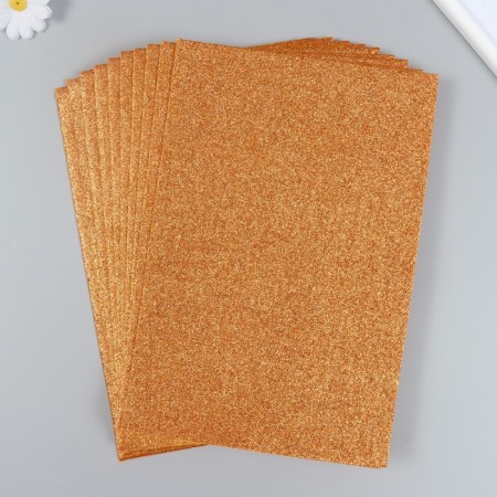 Glitter felt 20x30 cm 2 mm, orange