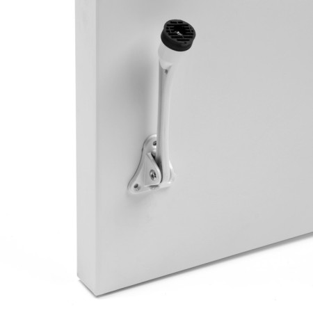 Door locomard lock, "goat leg", white color-14