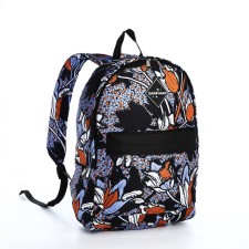 Backpack from textiles on lightning, Erich Krause, 1 pocket, blue color