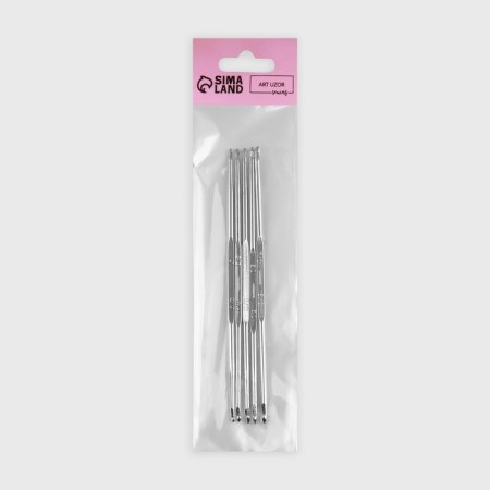 Knitting hook set, d = 1-3 mm, 13 cm, 5 pcs-4