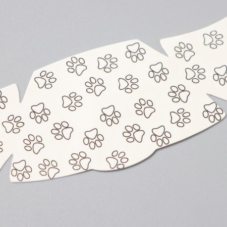 Tattoo on the body Black "Freckle. Cat Traces" 16x5 cm-2