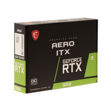 Video card MSI RTX3050 AERO ITX, 8GB, 128BIT, GDDR6, DVI, 3XHDMI, DP