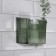 Organizer for storage "Green", hinged, 1 section, with an adhesive base, 11.5 × 8 × 11 cm, translucent/green color