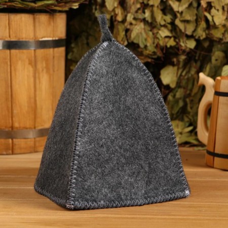 Set of bath portfolio 5 items gray, without embroidery, felt-1