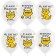 Shar Latex 12 “Happy Birthday! Red cat”, pastel, 1-sided, set of 25 pcs. White mix
