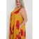 Women's dress, size 58, orange color