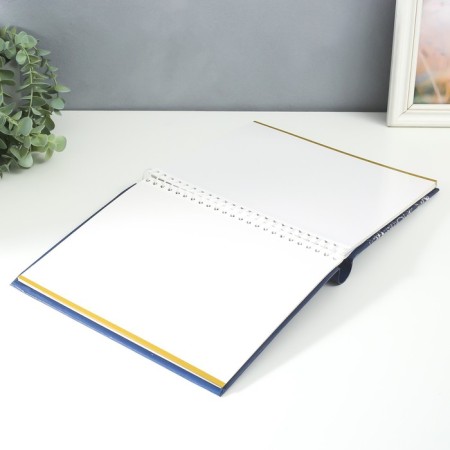 Photo album magnetic 20 sheets "Vine vine" silver 29x24x2 cm-2