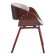 Lando chair (Mod, 8036) wood / fabric, nut / gray 59x53x75 cm