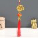 Plastic suspension, textiles "Golden Dragon and Chinese flashlight" 3x5.7x37 cm