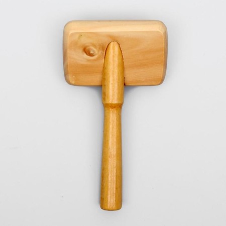 Pudder in a wooden case, with drops, 7.3 x 12.5 cm-2