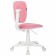 Brabix Joy MG-204W children's chair, without armrests, white plastic, pink TW-13A