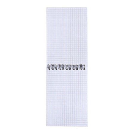 Notebook on spirals A6, 80 sheets, cage, Erichkrause "Spiralblock", cardboard cover, firm substrate, offset unit, 100%white, mix-1