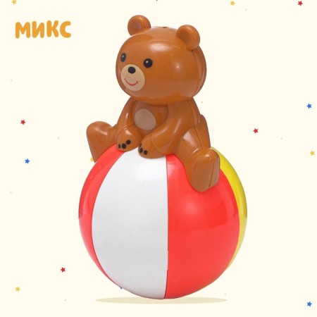 Неваляшка «Весёлые зверюшки», МИКС-6