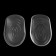 Shoes for shoes, with a tread, adhesive, silicone, 8.7 × 5.7 cm, pair, color transparent