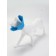 Veterinary collar made of felt "chamomile", size l, blue