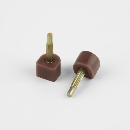 Heels for heels, 8 × 8 × 6 mm, 2 pcs, brown color-1