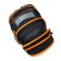 School backpack 37 x 28 x 13cm, ergonomic back, Across 557, + bag, black/orange