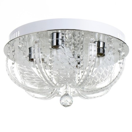 Svetogor chandelier "Dinzhou" 4x60W E27 LED lighting chrome 40x40cm-1