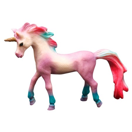Figure "World of Fantasy: lilac foal-unicoride with color mane"