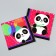 Paper napkins "Panda with balls", in a set of 20 pcs.