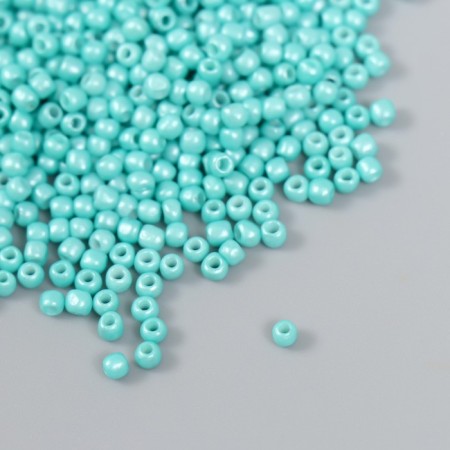 Glass beads 8/0 "bright blue" 15 g