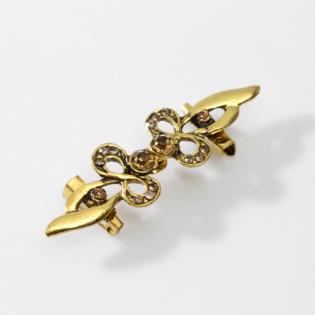 Cardigan clamp "Bant", the color of gold in black gold-4