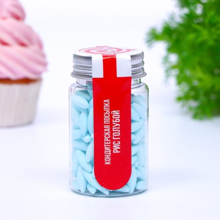 Confectionery sprinkling "Blue rice", 50 g-1