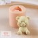 Mold Silicone "Bear Closed Eyes" (Presid. 4x3.5x4.5 cm)