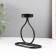 Summary Metal for 1 candle "bottle" d = 4 cm black 11x6x11.5 cm