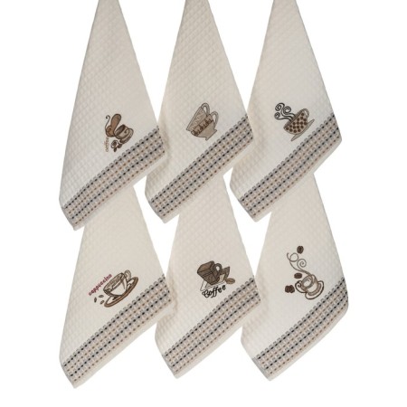 A set of wuffed napkins Diva Afrodita Ceylin "Coffee", size 50x70 cm, 6 pcs-6