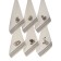 A set of wuffed napkins Diva Afrodita Ceylin "Coffee", size 50x70 cm, 6 pcs