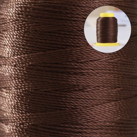 Shoe threads, 500D/3, 183 m, dark brown color-1